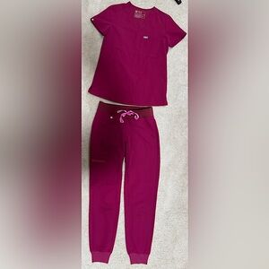 Figs magenta scrub set (XXS/XXSP)